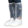 Waterproof Rain Boot Shoe Cover with reflector - White - M
