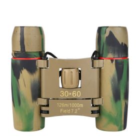 30x60 Zoom Mini Outdoor Binoculars Folding Telescopes 126/1000m Focusing Vision Hunting Telescope - Camouflage - China