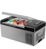 Camping Travel & Picnics Portable Car Refrigerator Mini Fridge Freezer - Gray - 16 Quart