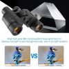 Portable HD Binoculars with FMC Lens Low Light Night Vision Telescope for Bird Watching Hunting Sports Events - Black