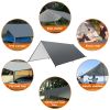 Waterproof Camping Tarp Kit Tent Canopy Rain Fly Awning Shelter for Outdoor Picnic Hammock Hiking Backpacking Travelling UV Protection - 3X5m