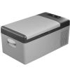 Camping Travel & Picnics Portable Car Refrigerator Mini Fridge Freezer - Gray - 16 Quart