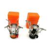 Portable Stoves; Backpacking Stove With Piezo Ignition Stable Support Wind-Resistance Camp Stove For Outdoor Camping Hiking Cooking - Orange