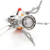 Portable Stoves; Backpacking Stove With Piezo Ignition Stable Support Wind-Resistance Camp Stove For Outdoor Camping Hiking Cooking - Orange