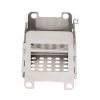 Camping Wood Stove; Portable Outdoor Folding Picnic Grill BBQ Cooking Stove - Silvery