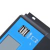 60A 12V/24V PWM Solar Panel Regulator Charge Controller Auto Focus Tracking - as picture