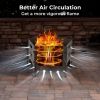 Portable Stove Fire Pit for Outdoor Camping Hiking Traveling - Black - Style A