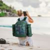 Picnic Backpack Set With Cutlery Kit Cooler Compartment Blanket For 4 Persons Picnic Bag with Tableware for Outdoor Camping BBQ  - green