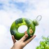 Kawaii Doughnut Water Bottle, PP Plastic Heat-resistant Water Cup Suitable For Adults And Children Daily Carrying And Outdoor Hiking Camping Trips - T