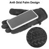1Pair Winter Gloves Touchscreen Thermal Windproof Fleece Lined Gloves - L