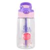 16.2Oz Leak-proof Kids Water Bottle with Straw Push Button Sport Water Bottle for Kids Crab Ship Jellyfish Rocket - Jellyfish