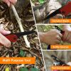 13 In 1 Multi-tool Hammer Outdoor Camping Survival Tools with Pouch Bag Safety Lock Nail Puller Knife Can Opener Saw Screw Depositor Screwdriver - Red