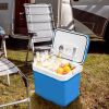 Camping Travel & Picnics Portable Car Refrigerator Mini Fridge Freezer - Blue - 34 Quart
