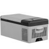 Camping Travel & Picnics Portable Car Refrigerator Mini Fridge Freezer - Gray - 16 Quart