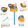 16.2Oz Leak-proof Kids Water Bottle with Straw Push Button Sport Water Bottle for Kids Crab Ship Jellyfish Rocket - Ship