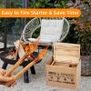 15 Lbs Fatwood Fire Starter Sticks in Gift Box , 100% Natural Kindling, Pine Firewood Firestarter for Campfire, Stove, Fireplace, Bonfires, Grill - as