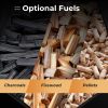 Portable Stove Fire Pit for Outdoor Camping Hiking Traveling - Black - Style A