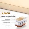 4inch Self-Inflating Sleeping Pad for Camping, Outdoor Large 80'×30' Thick Memory Foam Pads Portable 4 Season Camping Mattress for Tents Car Hiking Sl